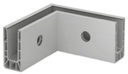 Angle 90°, Easy Glass Smart+, montage latéral; 168331-00-00; , intérieur, aluminium, brut - NEW