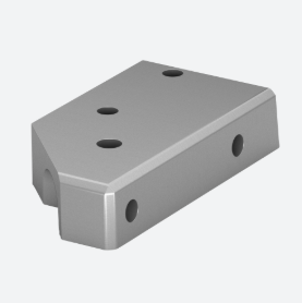 Angle embase-manchon pour poteau, Easy Alu, 169026-009-91-00; Ø9 mm, gauche, aluminium, brut (16902696000)