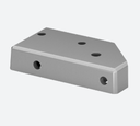 Angle embase-manchon pour poteau, Easy Alu, 169026-009-92-18; Ø9 mm, droite, aluminium brossé, anodisé 25µm (16902796018) - NEW; BLACK LINE