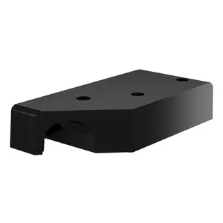 Angle embase-manchon pour poteau, Easy Alu; 169026-009-92-82; , Ø9 mm, droite, aluminium, noir satiné (RAL 9005), surface texturée, une seule couche