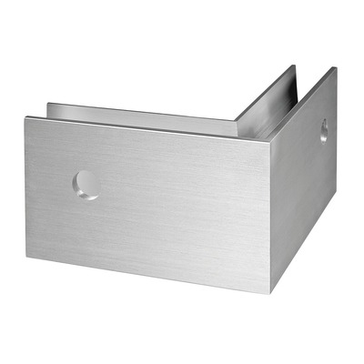 Angle extérieur 90°, Easy Glass Slim; montage latéral, aluminium brossé, anodisé (16631600518)
