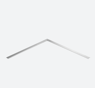 Angle horizontal 90°, edge protection; 146340-500-18; verre 16,76&17,52 mm, 500x500 mm, inox brossé 316 (14634011812)