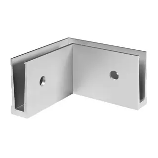 Angle intérieur 90°, Easy Glass Slim; montage latéral, aluminium brossé, anodisé (16631500518)