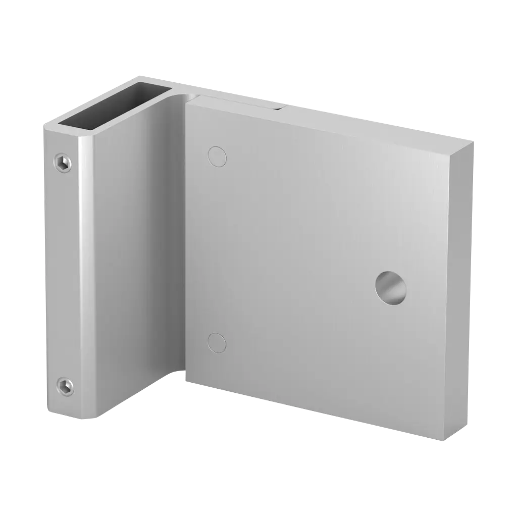 Angle support p. poteau, EA, mont. latéral; 169028-120-90-00; 120x70 mm, aluminium, brut (16902896000)