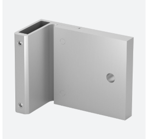 Angle support p. poteau, EA, mont. latéral; 169028-120-90-33; 120x70 mm, aluminium, gris anthracite RAL 7016 (16902896033)