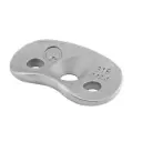 Berceau pour tube, 90°, pour MOD 0305; 141820-042-12; main-courante Ø42,4 mm, inox brossé 316 (14182004212)