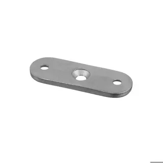 Berceau pour tube, distance du trou 45 mm; 131810-000-12; main-courante plat, inox brossé 304 (13181000012)