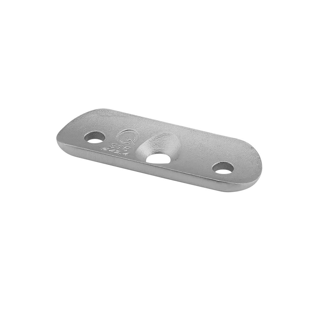 Berceau pour tube, distance du trou 45 mm; 131810-033-12; main-courante Ø33,7 mm, inox brossé 304 (13181003312)