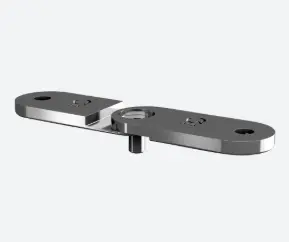 Berceau pour tube, réglable; 131805-000-12; , main-courante plat, inclus vis, acier inoxydable 304, brossé - NEW