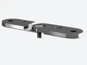 Berceau pour tube, réglable; 141805-000-12; , main-courante plat, inclus vis, acier inoxydable 316, brossé - NEW