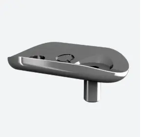 Berceau pour tube, un côté; 131815-042-12; , main-courante Ø42,4 mm, inclus vis, acier inoxydable 304, brossé - NEW