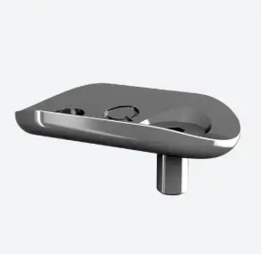 Berceau pour tube, un côté; 131815-048-12; , main-courante Ø48,3 mm, inclus vis, acier inoxydable 304, brossé - NEW