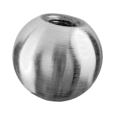 Boule décorative, massif, Ø25 mm, filetage M8; 130220-025; inox brossé 304 (13022002512)