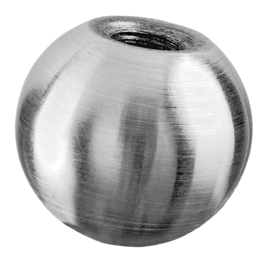 Boule décorative, massif, Ø30 mm, filetage M8; 130220-030; inox brossé 304 (13022003012) - SELL OUT