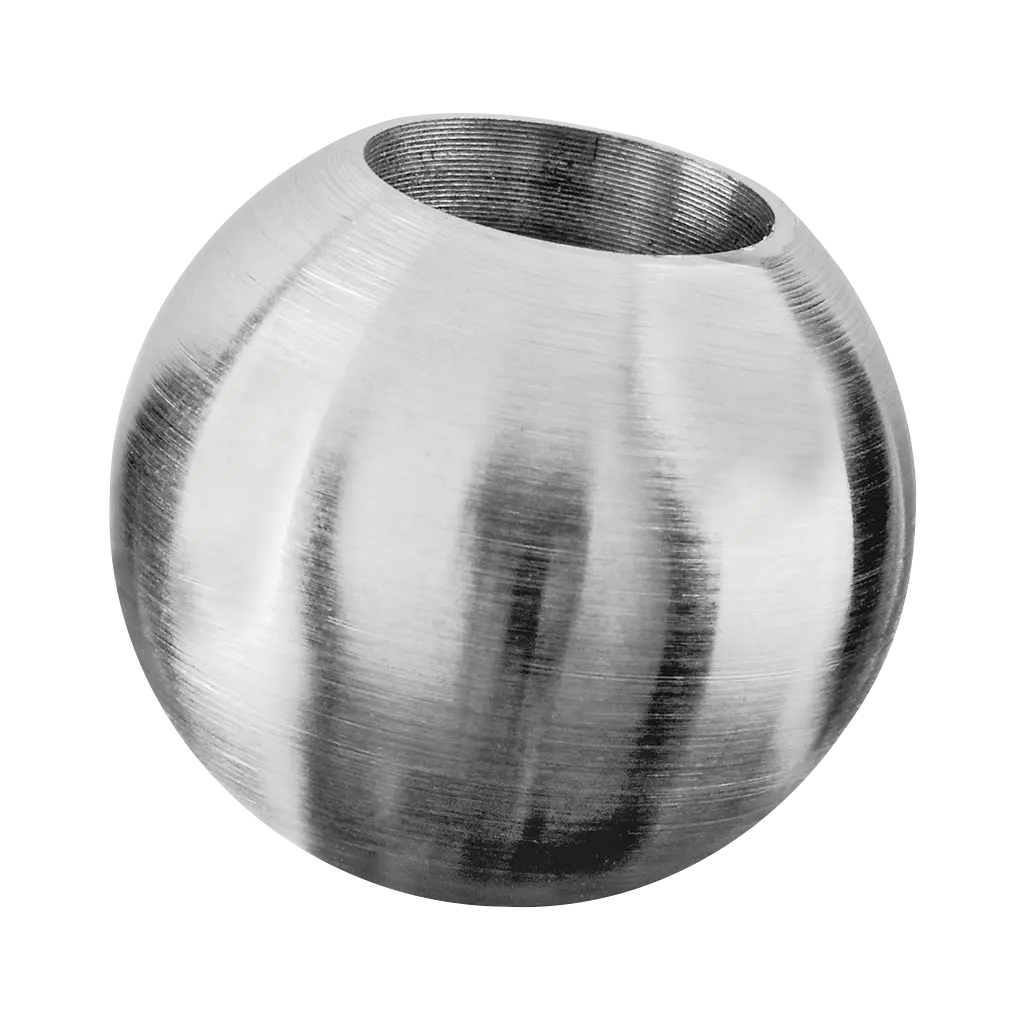 Bouton d'ornement Ø20 mm, barre Ø12 mm; 131221-012; inox brossé 304 (13022101212)