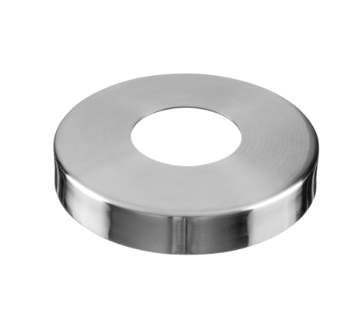 Cache-embase pour embase à souder MOD 0941; 130513-048-12; tube Ø48,3 mm, Ø125 mm, inox brossé 304 (13051304812)