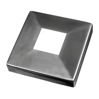 Cache-embase pour embase à souder MOD 4940; 134511-040-12; tube 40x40 mm, inox brossé 304 (13451104012)