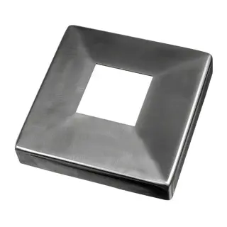 Cache-embase pour embase à souder MOD 4940; 144511-040-12; tube 40x40 mm, inox brossé 316 (14451104012)