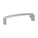 Cache-embase pour main-courante, Easy Alu, 90°; 155314-36; horizontal, plastique ABS, aluminium RAL 9006 (24531306036) - NEW; BLACK LINE