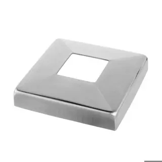 Cache-embase pour pince à verre de sol MOD 6200; 144562-12; inox brossé 316 (14451105012)
