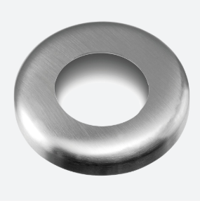 Cache-embase; 130516-033; tube Ø33,7 mm, Ø85 x 12 mm, inox brossé 304 (13051603312)