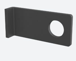 Cale caoutchouc p. pince de liaison MOD 0291/2/3; 205092-22; , pour pince de liaison aluminium, pour verre 20,76 & 21,52 mm