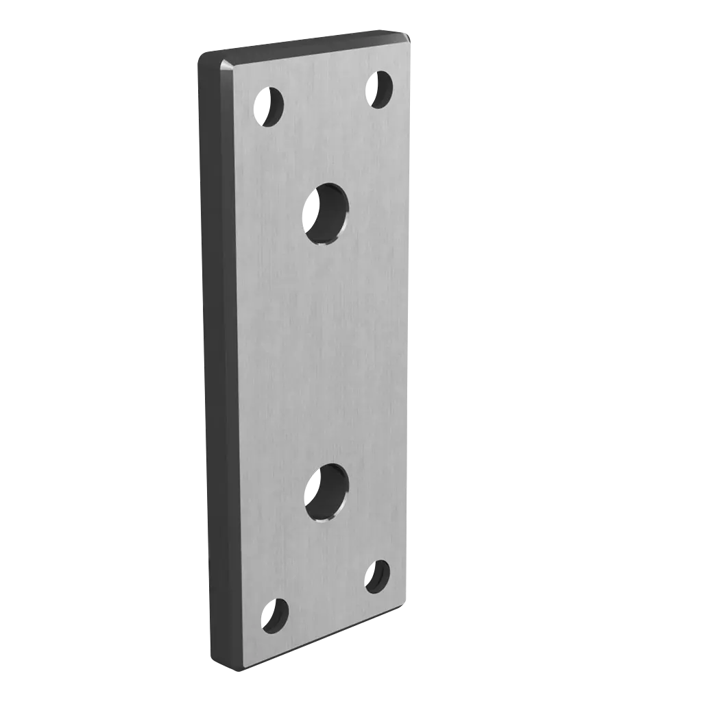 Cale de fixation pour MOD 3507, 150 x 60 mm; 133508-156-12; , inclus M8 visses, acier inoxydable 304, brossé - NEW
