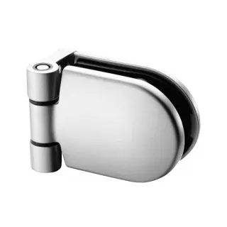 Charnière, tube Ø48,3 mm - verre 6 - 12,76 mm; 140281-048; inox brossé 316 (14028104812)