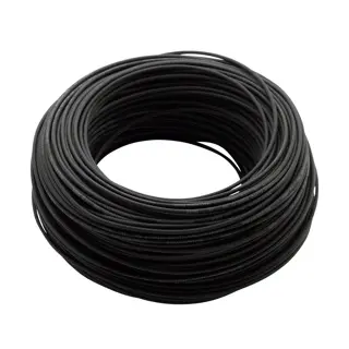 Câble, noir, pour spots à LED & Linear Light; 200012-001-01; sans halogène, 1mm², 145°, L=100m, IEC 60228, cl.5 (19001105000)