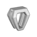 EG Air, pince de liaison à verre, en haut; 146510-12; pour verre 15 - 21,52 mm, inox brossé 316 (14650170012)