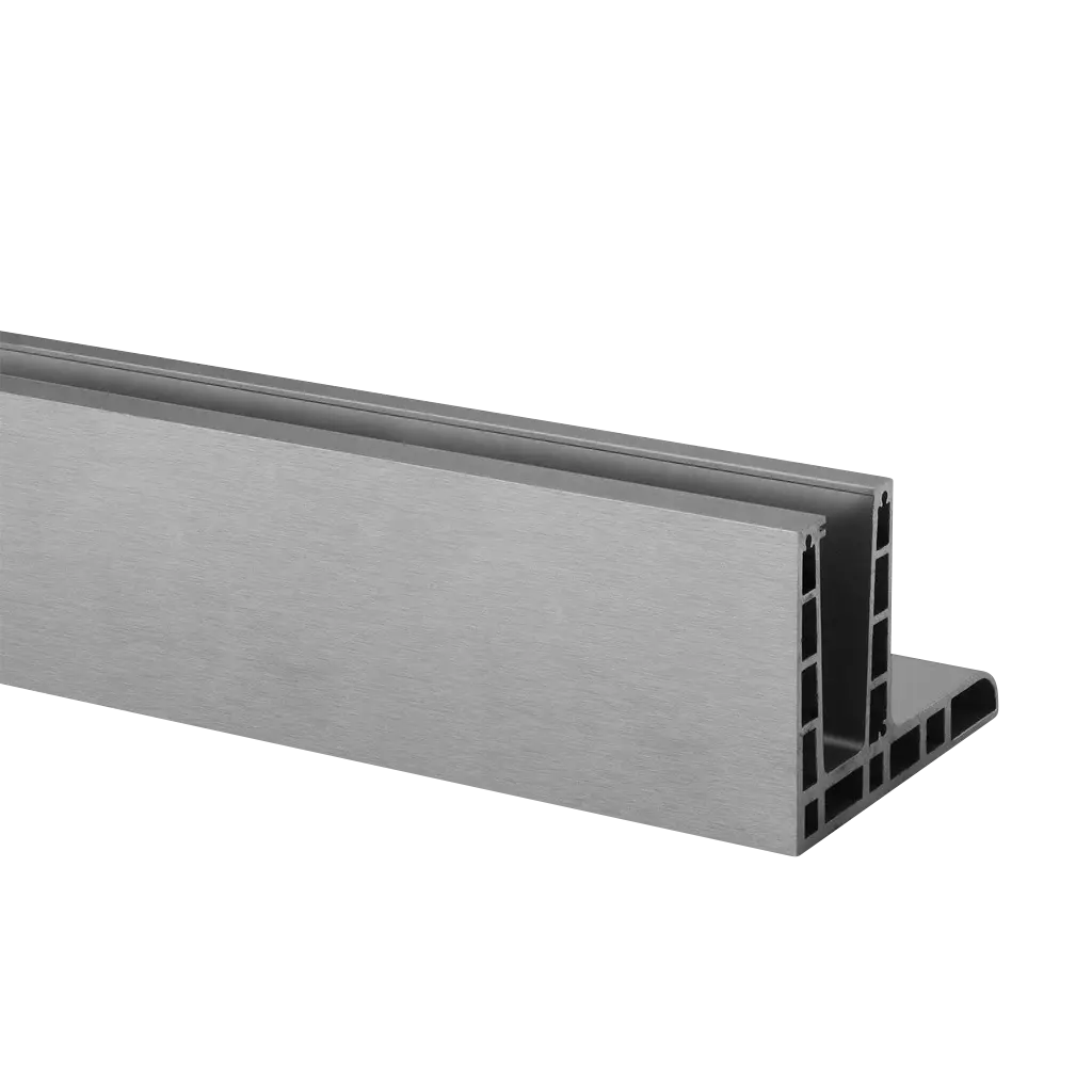 EG Max "F", profil pour montage au sol ; L=2500 mm, aluminium brossé, anodisé 25µm (16692900018)
