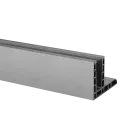 EG Max "F", profil de sol, montage au sol; 168520-025-00-18; L=2500 mm, aluminium brossé, anodisé 25µm (16692900018)