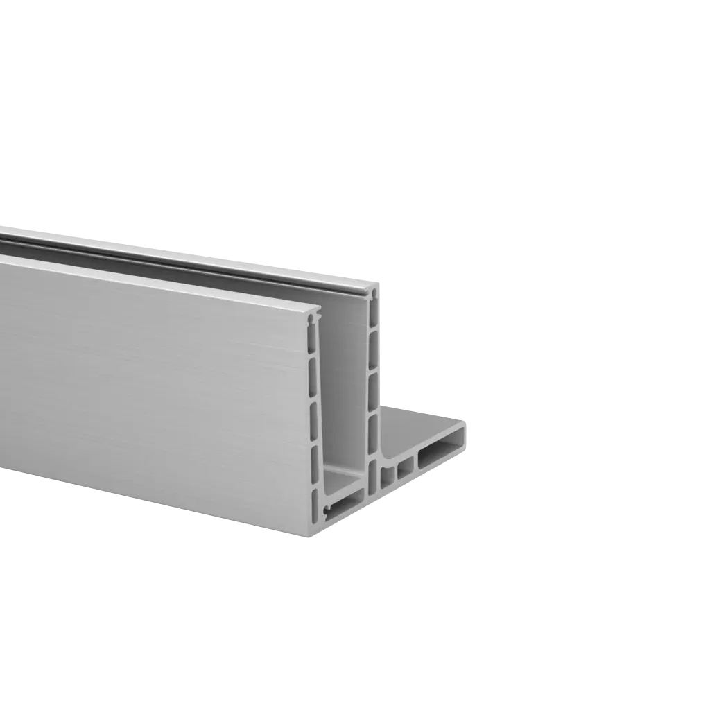 EG Prime "F", profil de sol, mont. au sol; 168420-050-00-00; L=5000 mm, aluminium, brut, avec trous (16696250000)