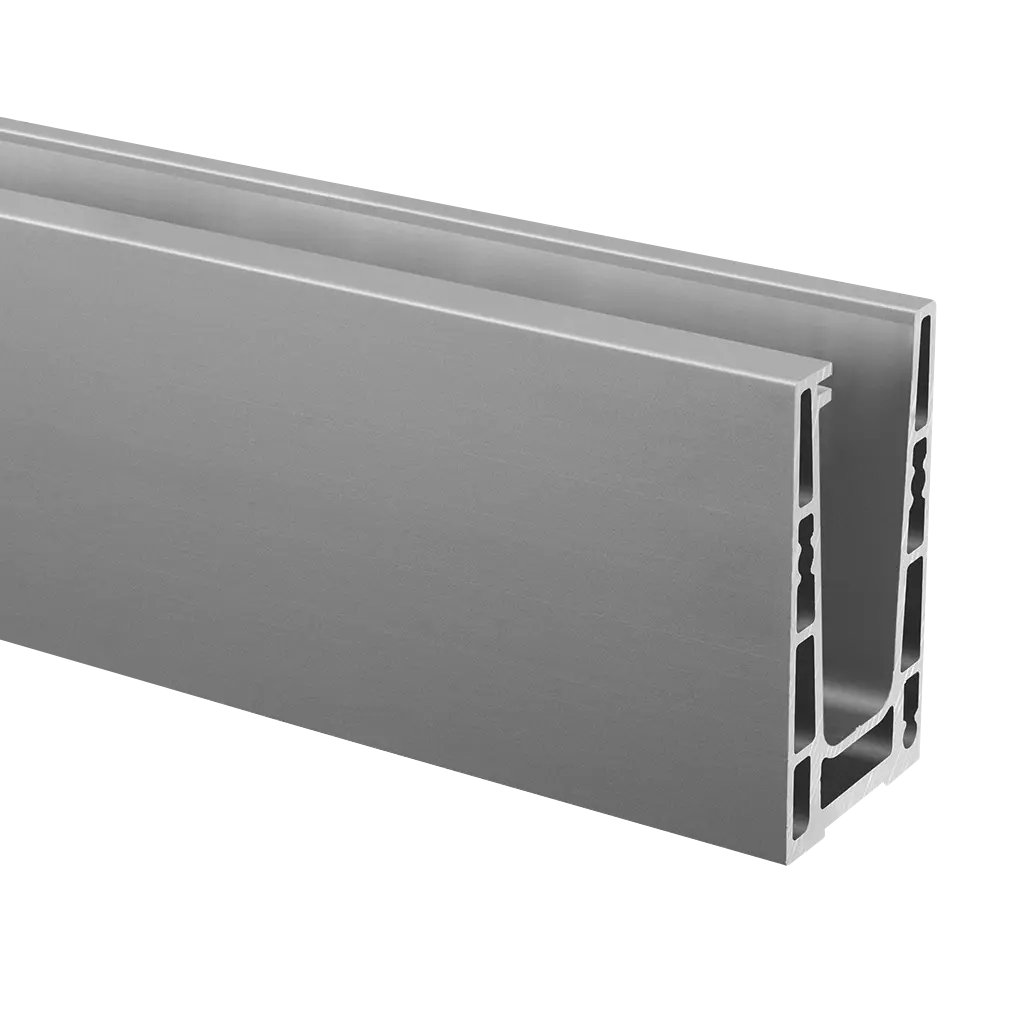 EG Up, profil de sol, montage au sol; 166610-050-00-00; L=5000 mm, aluminium brut (16692450000)