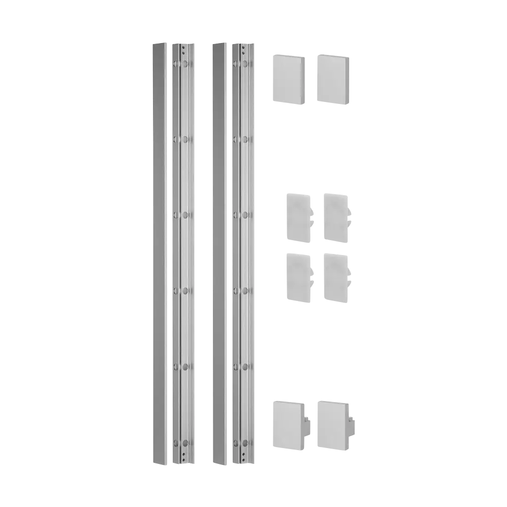 Easy Glass View, set, hauteur 1100 mm; 166839-011-00-00; aluminium, brut (86692310000) - NEW