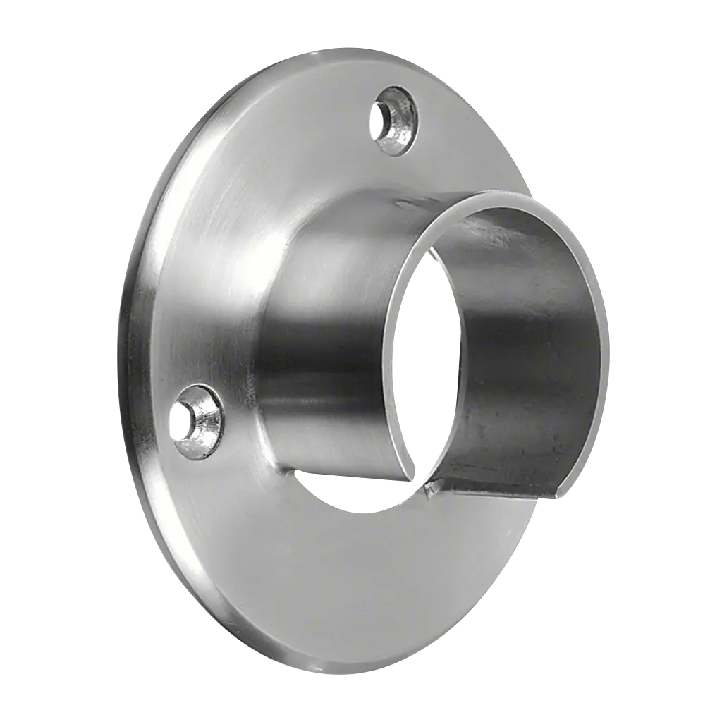 Embase murale pour tube à fond de gorge; 146505-042-12; Ø42,4 mm, inox brossé 316 (14650504212)