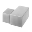 Embase murale, 90°, pour tube à fond de gorge; 146508-040-02; carré, MOD 6508, 40x40 mm, inox brossé 316 (14650804012)