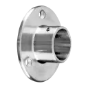 Embase murale, main-courante Ø33,7 mm; 140505-033-12; , acier inoxydable 316, brossé
