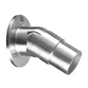 Embase murale, orientable, (0°-50°); 130506-042-12; pour tube Ø42,4 mm, inox brossé 304 (13050624212) - NEW