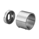 Embase murale, sans plaque; 130504-033-12; pour tube Ø33,7 mm, inox brossé 304 (13050403312)