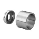 Embase murale, sans plaque; 140504-042-12; pour tube Ø42,4 mm, inox brossé 316 (14050404212)