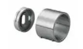 Embase murale, sans plaque; 140504-048-12; pour tube Ø48,3 mm, inox brossé 316 (14050404812)
