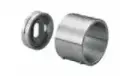 Embase murale, sans plaque; 140504-048-12; pour tube Ø48,3 mm, inox brossé 316 (14050404812)