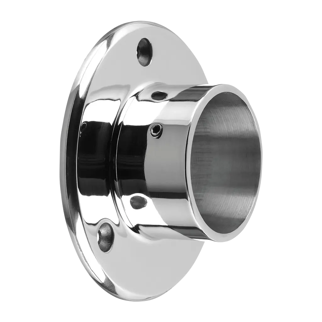 Embase murale; 140505-042-10; pour tube Ø42,4 mm, inox poli 316 (14050504210)