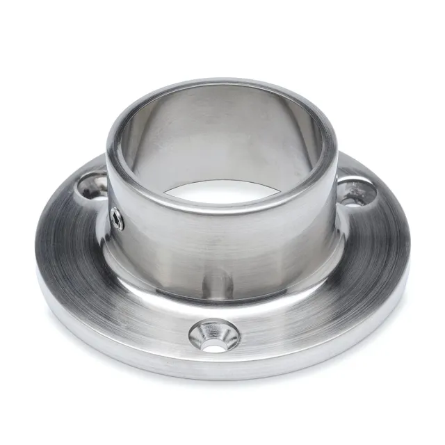 Embase murale; 140505-042-12; pour tube Ø42,4 mm, inox brossé 316 (14050504212)