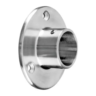 Embase murale; 140505-048-12; pour tube Ø48,3 mm, inox brossé 316 (14050504812)