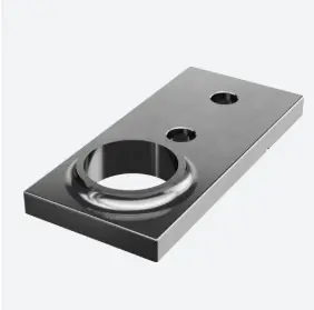 Embase à souder avec  trou décalé; 140949-042-00; , pour tube Ø42,4 mm, acier inoxydable 316, non traité - NEW