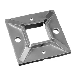 Embase à souder, Square Line,; tube 40x40 mm, inox brut 304 (13494004000)
