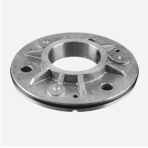 Embase à souder, avec caoutchouc; 133502-048; tube Ø48,3 mm, rond, 115 mm, inox brut 304 (13350204800)