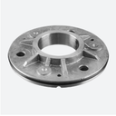 Embase à souder, avec caoutchouc; 133502-048; tube Ø48,3 mm, rond, 115 mm, inox brut 304 (13350204800)